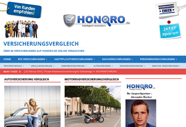 Honoro Versicherungsvergleiche